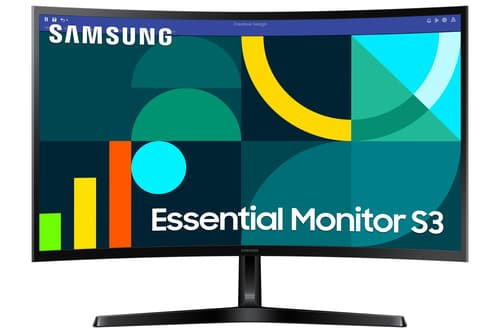 Samsung Essential S3 S27D366GAU - S36GD Series - LED monitor - curved - 27" - 1920 x 1080 Full HD (1080p) @ 100 Hz - VA - 250 cd/m� - 3000:1 - 4 ms - HDMI, VGA - black