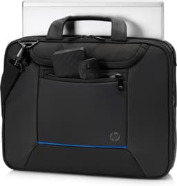 HP Recycled Series Top Load - Notebook carrying case - 14" - 14.1" - black with blue accents