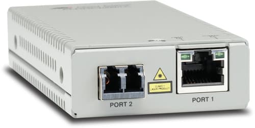 Allied Telesis AT MMC2000/LC - Fibre media converter - 1GbE - 1000Base-T, 100Base-TX, 10Base-T, 1000Base-SX - RJ-45 / 2 x LC multi-mode - up to 500 m - 850 nm