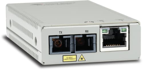 Allied Telesis AT MMC200/SC - Fibre media converter - 100Mb LAN - 100Base-TX, 10Base-T, 100Base-FX - RJ-45 / SC multi-mode - up to 2 km - 1310 nm - TAA Compliant