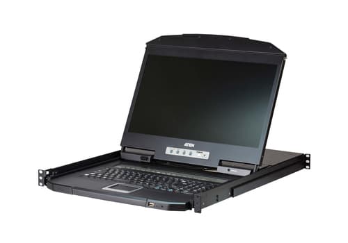 ATEN CL3116 - KVM console - PS/2, USB - 18.5" - rack-mountable - 1366 x 768 @ 60 Hz - 250 cd/m� - 1000:1 - 5 ms - VGA - 1U