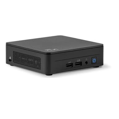 ASUS NUC 13 Pro Slim Kit NUC13ANKi3 - Barebone - mini PC 1 x Core i3 i3-1315U / up to 4.5 GHz - RAM 0 GB - UHD Graphics - IEEE 802.11ax (Wi-Fi 6E), Bluetooth 5.3, Gigabit Ethernet, 2.5 Gigabit Ethernet - black