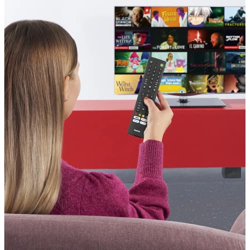 Hama Universal TV Remote Control for Sony, IR, Teachable, 4 App Buttons, Black — view 8