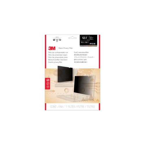 3M Privacy Filter - Notebook privacy filter - 12.1" - black — view 1