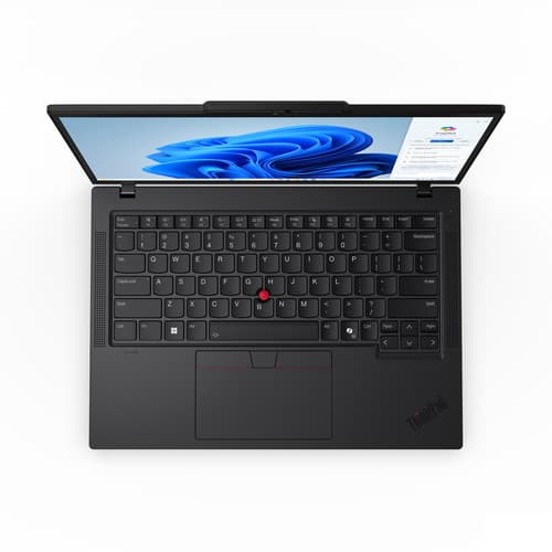 Lenovo ThinkPad T14 Gen 5 21MC - 180-degree hinge design - AMD Ryzen 5 - 8540U / up to 4.9 GHz - Win 11 Pro - Radeon 740M - 16 GB RAM - 512 GB SSD TCG Opal Encryption 2, NVMe - 14" IPS 1920 x 1200 - Gigabit Ethernet - Wi-Fi 6E, Bluetooth - black - kbd: UK - with 1 Year Lenovo Premier Support, CO2 Offset 0.5 ton (2nd Gen) — view 8