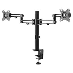 StarTech.com Desk Mount Dual Monitor Arm, Desk Clamp VESA Compatible Monitor Mount for up to 32 inch Displays, Ergonomic Articulating Monitor Arm, Height Adjustable/Tilt/Swivel/Rotating - Double Monitor Arm (ARMDUAL3) - Mounting kit - adjustable arm - for 2 monitors - aluminium - black - screen size: up to 32" - desk-mountable
