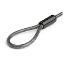 StarTech.com Universal Laptop Cable Lock Expansion Loop, 6� (15cm) Anti Theft 4-Digit Combination K-Slot Lock, Computer Security Cable to Create Twin/Multi-Head Lock for Multiple Devices - Security Cable Loop (BRNCHLOCK) - Security cable lock - black & silver - 15 cm