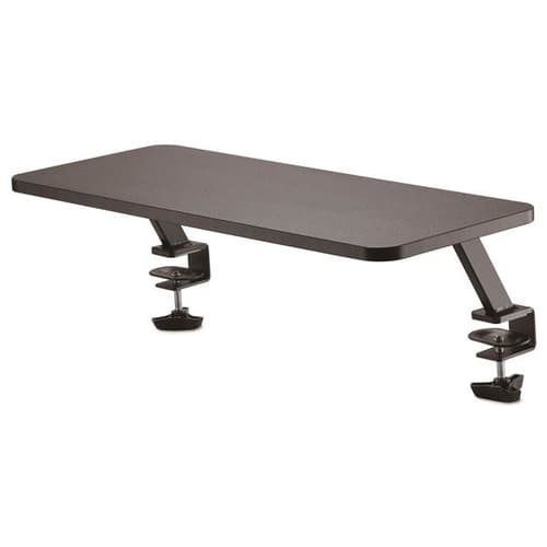 StarTech.com Monitor Riser Stand - Clamp-on Monitor Shelf for Desk - Extra Wide 25.6" (65 cm) For up to 34" Monitors - Black (MNRISERCLMP) - Mounting kit - for Monitor - black - screen size: up to 32" - desk-mountable