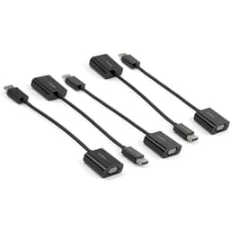 StarTech.com 5-Pack DisplayPort to VGA Adapter, DisplayPort 1.2 HBR2 to VGA Active Adapter, Digital DP to Analog VGA Video Converter Dongle, DisplayPort Male to VGA Female Monitor Adapter - Active DP 1.2 to VGA (DP2VGA3X5) - Adapter - DisplayPort (M) to HD-15 (VGA) (F) - DisplayPort 1.2 - 10 cm - 1080p support, active - black (pack of 5)