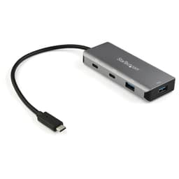 StarTech.com 4 Port USB C Hub w/ 2x USB A & 2x USB C, SuperSpeed 10Gbps USB Type-C 3.1/3.2 Gen 2 Hub, USB Bus Powered, Portable USB-C to USB Adapter Hub, Aluminum, 9.8" (25cm) Cable - Windows/macOS/Linux - Hub - 2 x USB-C + 2 x USB 3.1 Gen 2 - desktop - for P/N: PEXUSB321C