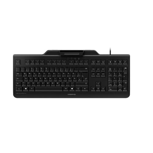 CHERRY SECURE BOARD 1.0 - Keyboard - with NFC - USB - key switch: CHERRY LPK - black