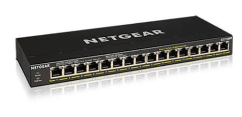 NETGEAR GS316PP - Switch - unmanaged - 16 x 10/100/1000 (PoE+) - desktop, wall-mountable - PoE+ (183 W)