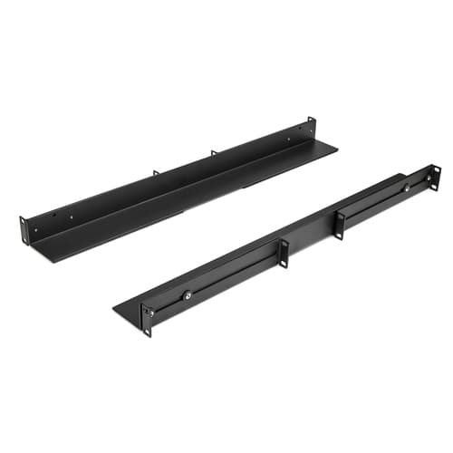 StarTech.com 1U 19 inch Server Rack Rails, 24-36 inch Adjustable Depth, Universal 4 Post Rack Mount Rails, Network Equipment/Server/UPS Mounting Rail Kit, HPE ProLiant, Dell PowerEdge - 4 Post Rack Rails (UNIRAILS1UB) - Rack rail kit - rack mountable - black - 1U - 19" - for P/N: RK1536BKF, RK1836BKF