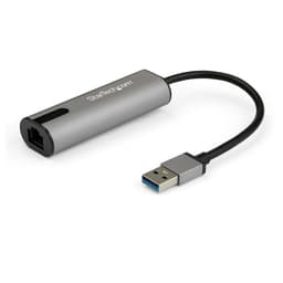 StarTech.com 2.5GbE USB A to Ethernet Adapter, NBASE-T NIC, USB 3.0 Type A 2.5 GbE /1 GbE Multi Speed Gigabit Network, USB 3.1 Laptop to RJ45/LAN, Lenovo X1 Carbon, HP EliteBook/ ZBook - Type-A to Ethernet (US2GA30) - Network adapter - USB 3.0 - 10M/100M/1G/2.5 Gigabit Ethernet x 1 - black, space grey