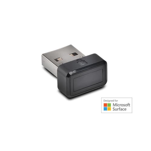 Kensington VeriMark Fingerprint Key (Designed for Surface) - Fingerprint reader - USB - black
