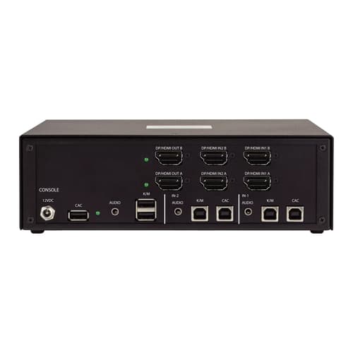 StarTech.com - KVM / audio / USB switch - 2 x KVM / audio / USB - 1 local user - desktop - TAA Compliant — view 3