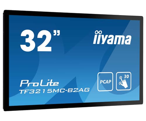 iiyama ProLite TF3215MC-B2AG - LCD monitor - 32" (31.5" viewable) - open frame - touchscreen - 1920 x 1080 Full HD (1080p) - VA - 500 cd/m� - 3000:1 - 8 ms - HDMI, VGA, DisplayPort - black — view 3