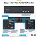 StarTech.com - KVM switch - secure - 4 x KVM port(s) - 1 local user - desktop - TAA Compliant thumbnail 4
