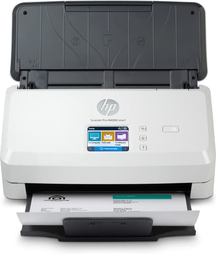 HP Scanjet Pro N4000 snw1 Sheet-feed - Document scanner - CMOS / CIS - Duplex - 216 x 3100 mm - 600 dpi x 600 dpi - up to 40 ppm (mono) - ADF (50 sheets) - up to 4000 scans per day - USB 3.0, LAN, Wi-Fi(n)
