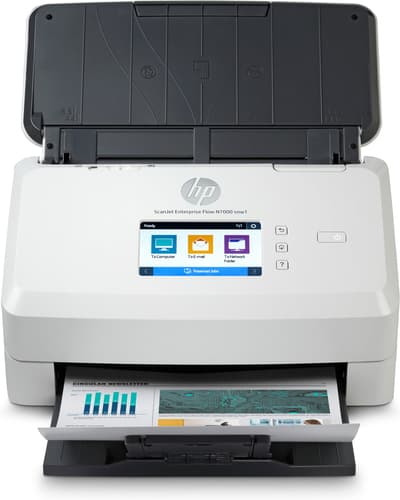 HP ScanJet Enterprise Flow N7000 snw1 - Document scanner - CMOS / CIS - Duplex - 216 x 3100 mm - 600 dpi x 600 dpi - up to 75 ppm (mono) / up to 75 ppm (colour) - ADF (80 sheets) - up to 7500 scans per day - USB 3.0, LAN, Wi-Fi(n)