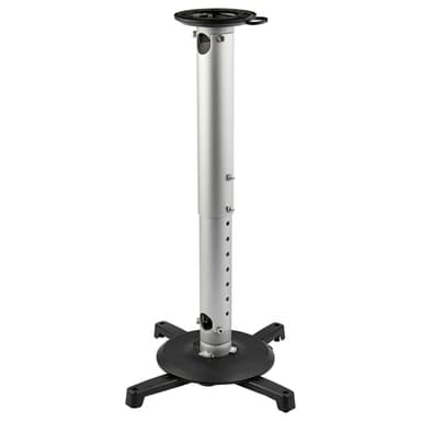 StarTech.com Universal Ceiling Projector Mount, Heavy Duty Height Adjustable/Extendable Pole Mount 5"-22.7" from Ceiling, 33lb (15kg), Tilt/Rotate, Hanging Projector Mount w/ Bracket - Telescopic Pole (PROJCEILMNT2) - Bracket - for projector - aluminium, heavy duty steel - ceiling mountable - TAA Compliant