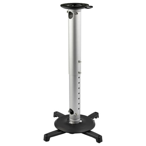 StarTech.com Universal Ceiling Projector Mount, Heavy Duty Height Adjustable/Extendable Pole Mount 5"-22.7" from Ceiling, 33lb (15kg), Tilt/Rotate, Hanging Projector Mount w/ Bracket - Telescopic Pole (PROJCEILMNT2) - Bracket - for projector - aluminium, heavy duty steel - ceiling mountable - TAA Compliant