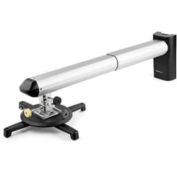 StarTech.com Universal Projector Wall Mount, Projector Mount supports Short & Ultra Short Throw Projectors up to 33lb (15kg), Tilt/Swivel/Rotate, Adjustable height 16.5" to 27.7" from Wall - In-wall Cable Routing (PROJWALLMNT) - Bracket - adjustable arm - for projector - plastic, aluminium, steel - silver - wall-mountable