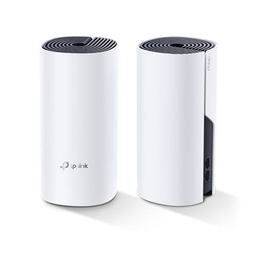 TP-Link Deco P9 - V2 - powerline adapter - (2 routers) - up to 4,000 sq.ft - mesh 2-port switch - 1GbE, HomePlug AV (HPAV), HomePlug AV (HPAV) 2.0 - WAN ports: 2 - Wi-Fi 5 - Dual Band