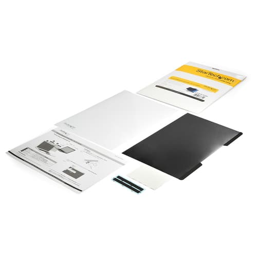 StarTech.com Laptop Privacy Screen for 15" Notebook, Magnetic Removable Laptop Display Security Filter, Blue Light Reducing Screen Protector, 16:9, Matte/Glossy, +/-30 Degree Viewing - Blue Light Filter (PRIVSCNLT15) - Notebook privacy filter - removable - magnetic - 15" - transparent - TAA Compliant - for P/N: LTSTND2IN1
