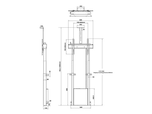 *Non Cancellable/Non Returnable (NCNR)* MOTORIZED STAND INC SHELF 120KG BL — view 14