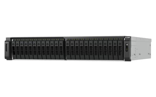 QNAP TS-H3077AFU-R7 - NAS server - 30 bays - rack-mountable - SATA 6Gb/s - RAID 0, 1, 5, 6, 10, 50, 60, JBOD - RAM 64 GB - 2.5 Gigabit Ethernet / 10 Gigabit Ethernet - iSCSI support - 2U