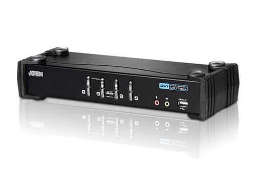 ATEN CubiQ CS1764A - KVM / audio switch - 4 x KVM / audio - 1 local user - desktop