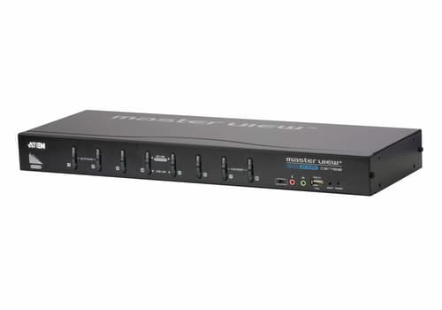 ATEN CS1768 - KVM / audio / USB switch - 8 x KVM / audio - 1 local user - rack-mountable