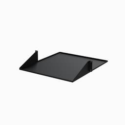 StarTech.com 2U 19" 2-Post Network Rack Cabinet Shelf, 20in Deep Center Mount Cantilever Tray Rackmount Shelf for AV/Data Equipment Enclosure with Cage Nuts & Screws 75lb Weight Capacity - 2U Fixed Rack Shelf (CABSHF2POST2) - Rack shelf - 2-post - central - black - 2U - 19" - for P/N: 2POSTRACK42