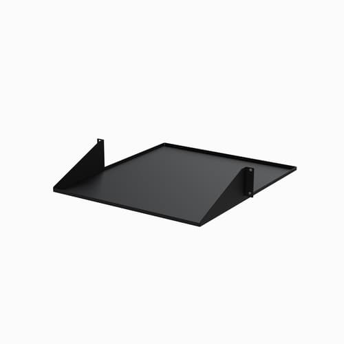 StarTech.com 2U 19" 2-Post Network Rack Cabinet Shelf, 20in Deep Center Mount Cantilever Tray Rackmount Shelf for AV/Data Equipment Enclosure with Cage Nuts & Screws 75lb Weight Capacity - 2U Fixed Rack Shelf (CABSHF2POST2) - Rack shelf - 2-post - central - black - 2U - 19" - for P/N: 2POSTRACK42