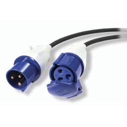 APC Modular IT Power Distribution Cable Extender - Power extension cable - IEC 60309 32A (M) to IEC 60309 32A (F) - AC 230 V - 9.6 m - for P/N: SY16K48H-PDNB, SY32K48H-PDNB, SY48K48H-PDNB, SY64K96H-NB, SY96K160H-NB, SY96K96H-NB