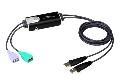 ATEN CS62KM - Keyboard/mouse switch - 2 x USB - 1 local user - desktop