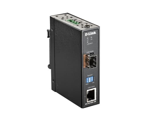 D-Link DIS M100G - Media converter - 1GbE - 1000Base-T - RJ-45 / SFP (mini-GBIC)