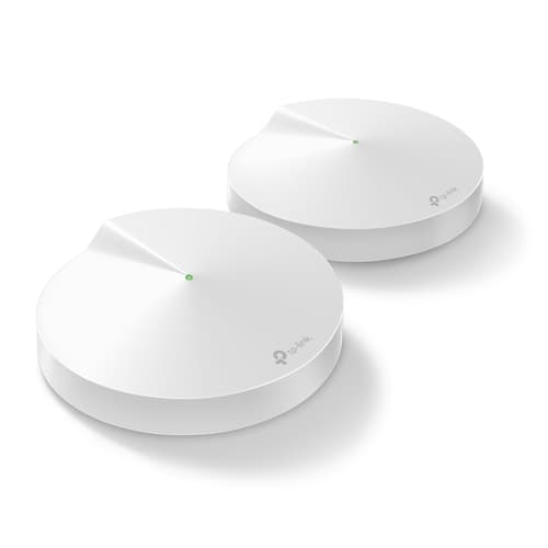 TP-Link Deco M9 Plus - Wi-Fi system - (2 routers) - up to 4,500 sq.ft - mesh 1GbE, ZigBee - Wi-Fi 5 - Dual Band