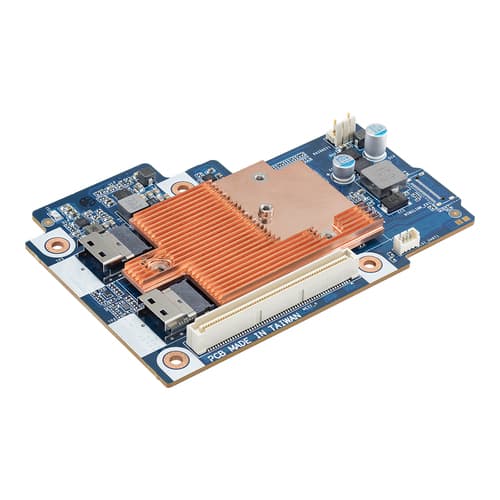 Gigabyte CRAO338 (rev. 1.0) - Storage controller (RAID) - 8 Channel - SAS 12Gb/s - low profile - RAID RAID 0, 1, 10, 1E - PCIe 3.0 x8 — view 1