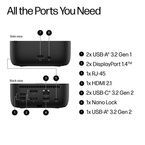 *Non Cancellable/Non Returnable (NCNR)* HP USB-C 100W G6 DOCK EUR — view 6