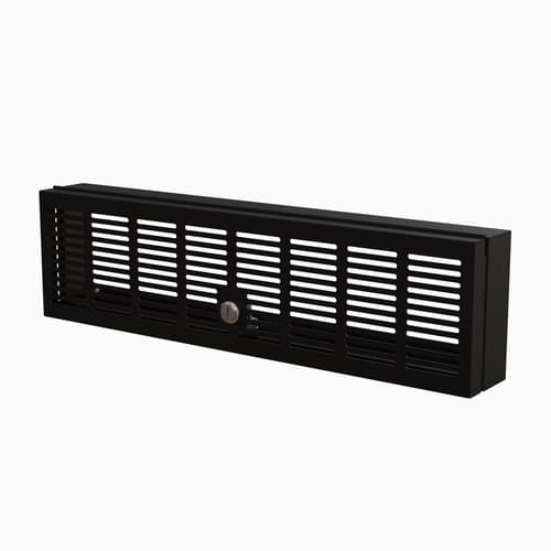 StarTech.com 3U Rack Mount Security Cover, Hinged Locking Rack Panel/ Cage/Door for Physical Security/ Access Control of 19" Server Rack & Network Cabinet, Assembled with Mounting Hardware - 3U Security Cover (RKSECLK3U) - Rack security cover - black - 3U - 19" - TAA Compliant