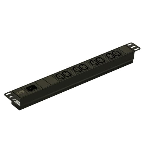 APC Easy Basic Rack PDU EPDU1016B - Power distribution unit (rack-mountable) - AC 200/208/230 V - 3680 VA - input: IEC 60320 C20 - output connectors: 8 (power IEC 60320 C13) - 1U - 2.5 m cord - black - for P/N: AR106V, SCL400RMJ1U, SCL500RMI1UC, SCL500RMI1UNC, SMTL1000RMI2UC, SMTL750RMI2UC