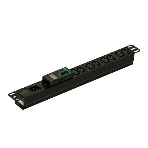 APC Easy Metered Rack PDU EPDU1016M - Power distribution unit (rack-mountable) - AC 200/208/230 V - 3680 VA - Ethernet - input: IEC 60320 C20 - output connectors: 8 (power IEC 60320 C13) - 1U - 2.5 m cord - black - for P/N: AR106V, SCL400RMJ1U, SCL500RMI1UC, SCL500RMI1UNC, SMTL1000RMI2UC, SMTL750RMI2UC