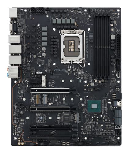ASUS Pro WS W680-ACE - Motherboard - ATX - LGA1700 Socket - W680 Chipset - USB-C 3.2 Gen2, USB 3.2 Gen 1, USB-C 3.2 Gen 2x2, USB 3.2 Gen 2 - 2 x 2.5 Gigabit LAN - onboard graphics (CPU required) - HD Audio (8-channel) — view 11