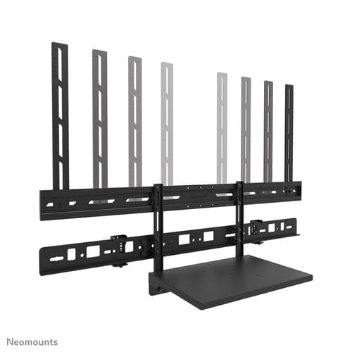 Neomounts AV60-500BL - Mounting kit (mount bracket, laptop shelf) - for video bar / laptop - universal - black - screen size: 43"-110" - VESA-mountable — view 11