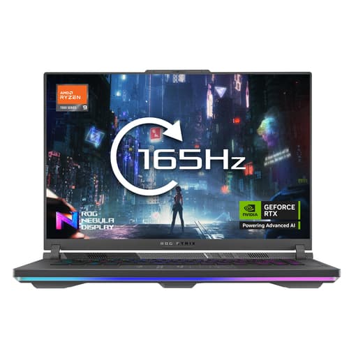 ASUS ROG Strix G16 G614PM-RV007W - AMD Ryzen 9 - 8940HX / up to 5.3 GHz - Win 11 Home - GeForce RTX 5060 - 16 GB RAM - 1 TB SSD NVMe - 16" 1920 x 1200 @ 165 Hz - Gigabit Ethernet - Wi-Fi 6E, Bluetooth - eclipse grey — view 1