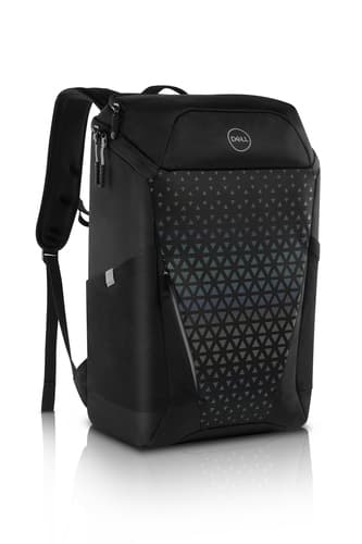 Dell Gaming Backpack 17 - Notebook carrying backpack - 17" - black with rainbow reflective front panel