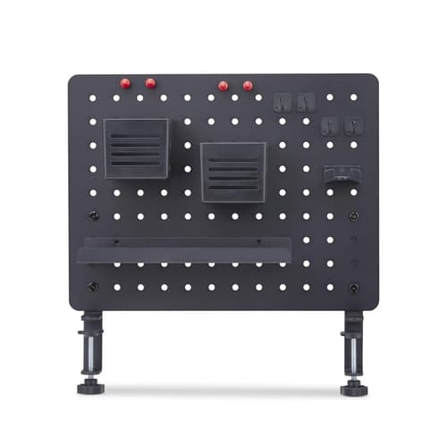 StarTech.com Clamp-On Pegboard with Accessories, 16.5 x 12.5in (42 x 32cm), Steel Pegboard, Desktop Storage Organizer, Desk Mount Peg Board, Black - Mounting component (pegboard panel) - clamp-on - steel - black - desk-mountable — view 10
