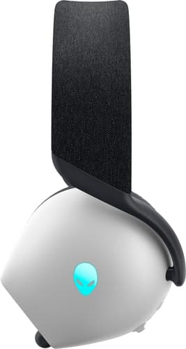 Alienware Tri-Mode Wireless Gaming Headset AW725H - Headset - full size - Bluetooth / 2.4 GHz radio frequency - wireless, wired - 3.5 mm jack - lunar light — view 6